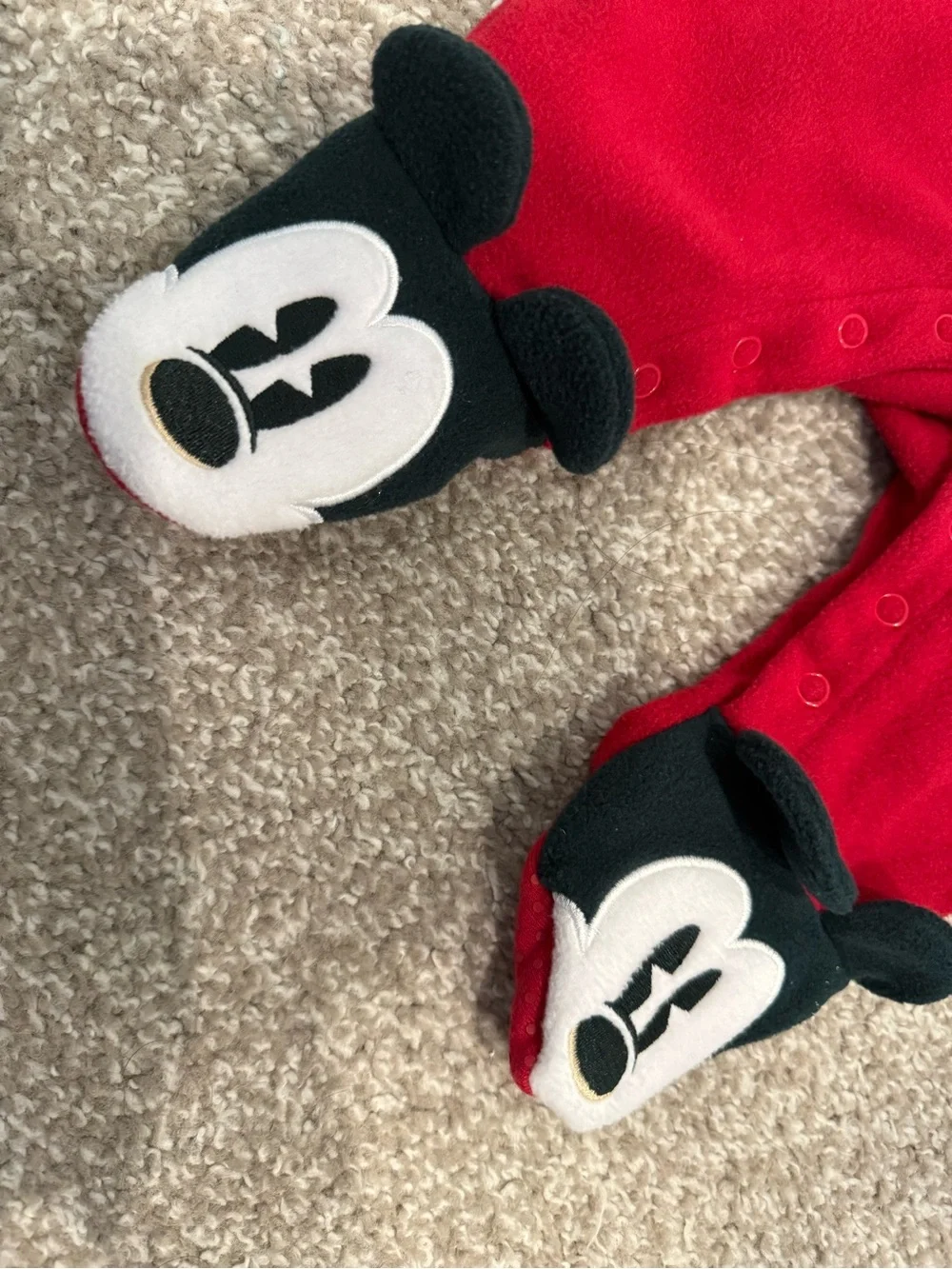 My First Christmas Red Striped Baby One-Piece 0-3months